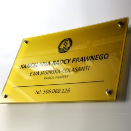 Kancelaria Radcy Prawnego - tablica 